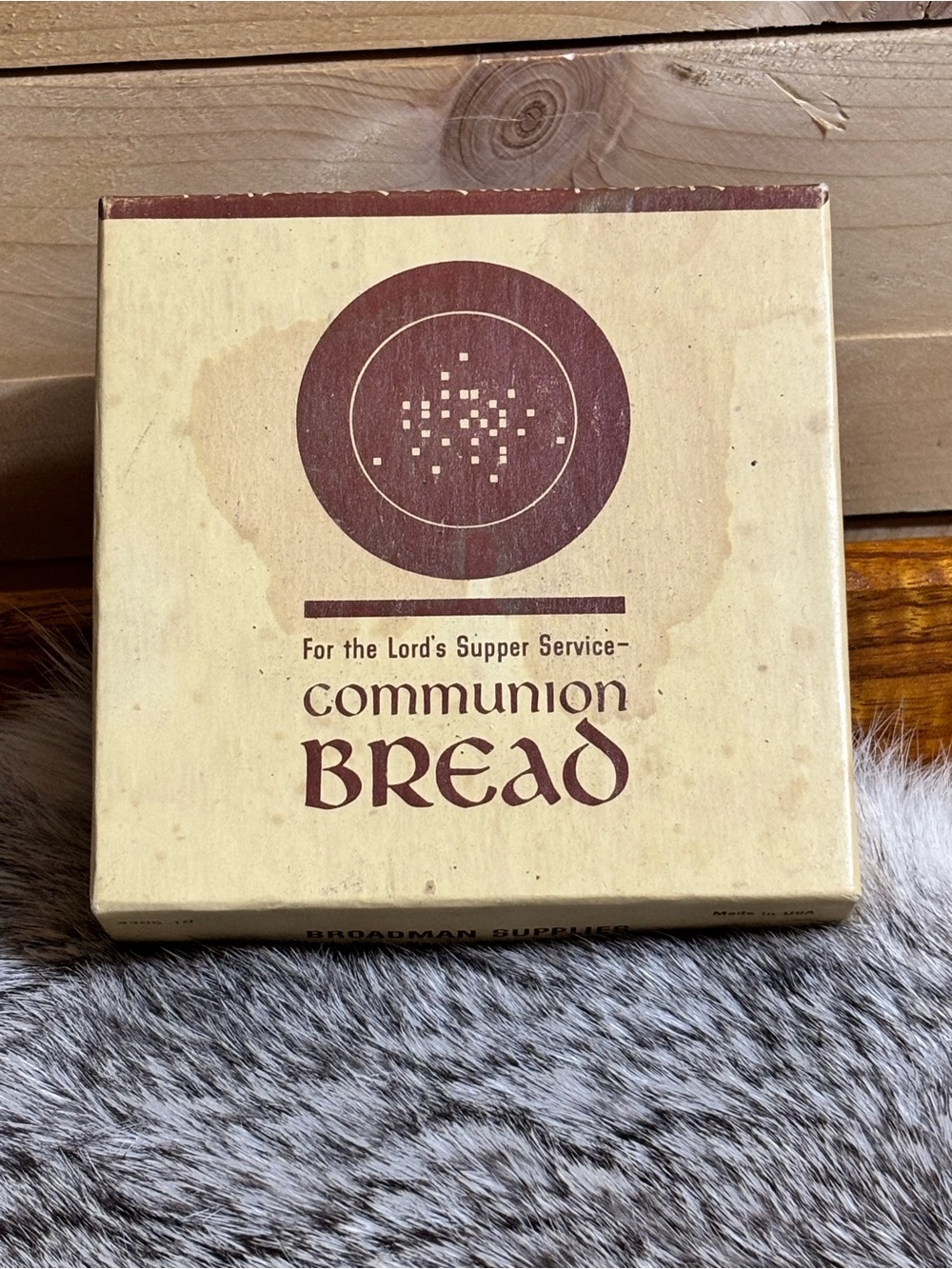 Vintage 1970s Communion Bread Wafers Luke 22:19 Christian Church Collectible
